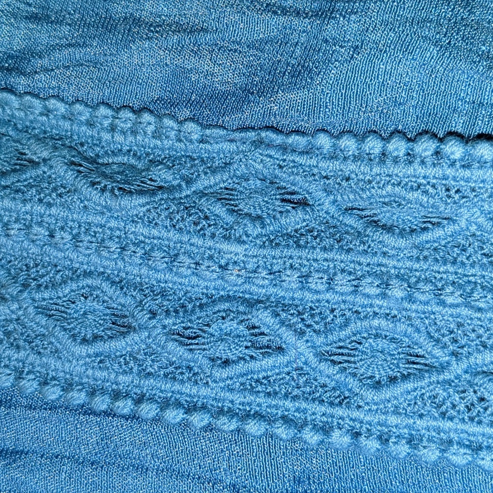 Style & Company Blue Boho Blouse Size XL - Picture 6 of 7